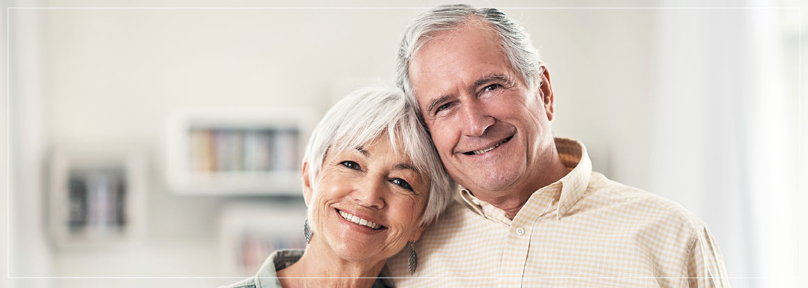 smiling senior couple